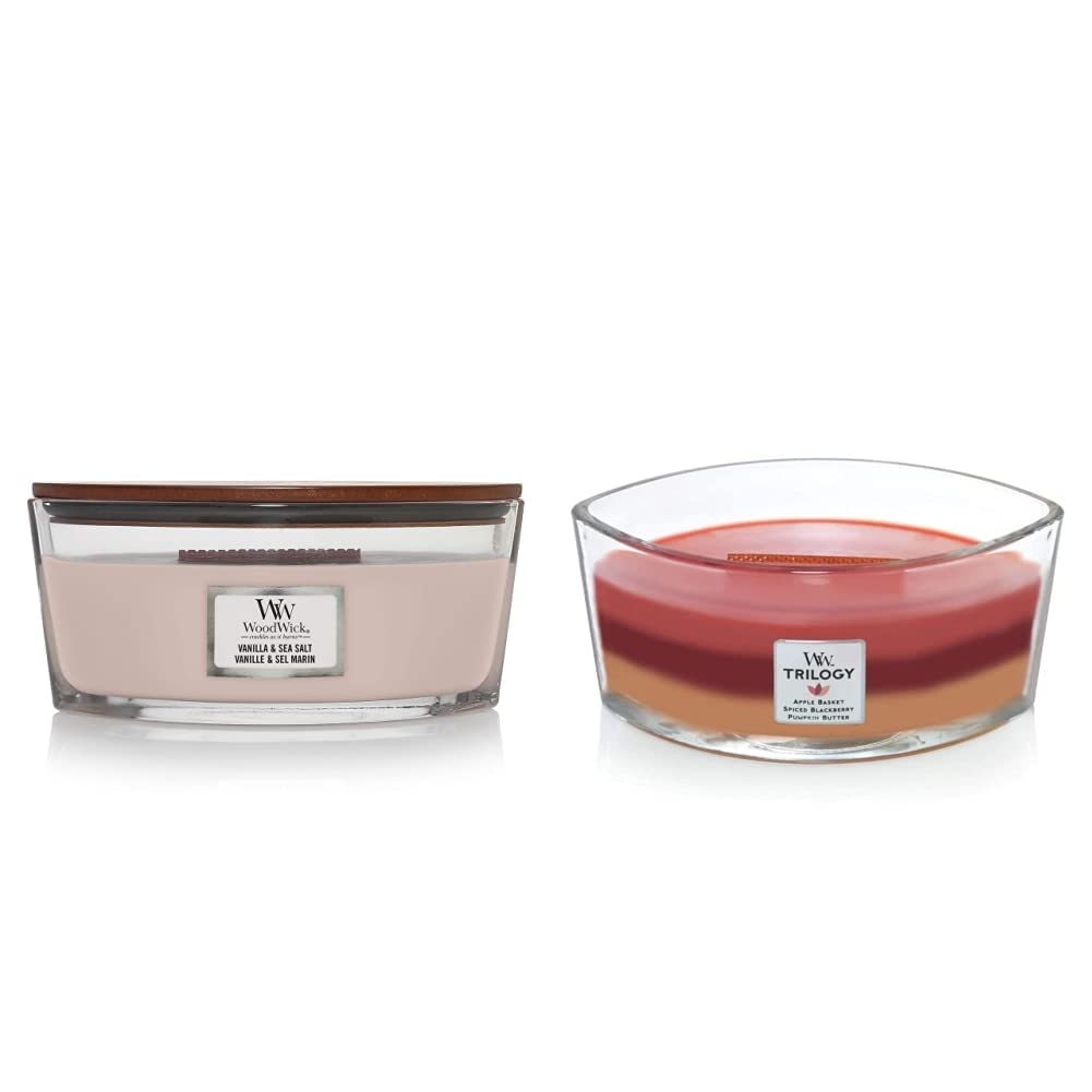 Scented Candle, Vanilla & Sea Salt, 16oz Q43093