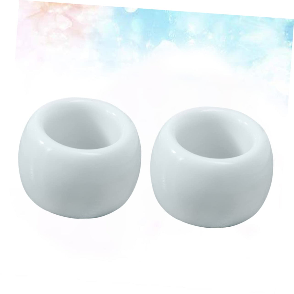2-Pack White Ceramic Electric Toothbrush Holder Stand L846864