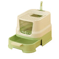 Enclosed Top-Entry Cat Litter Box with Scoop E21281