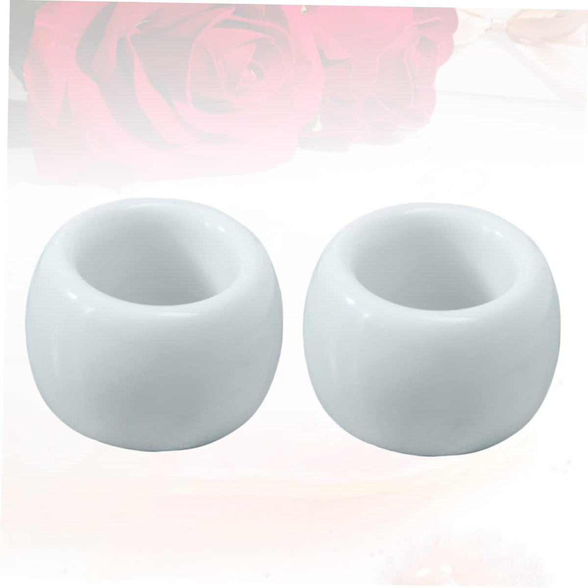 2-Pack White Ceramic Electric Toothbrush Holder Stand L846864