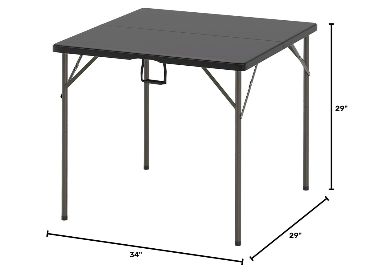 34 Inch Black Folding Card Table Z51149