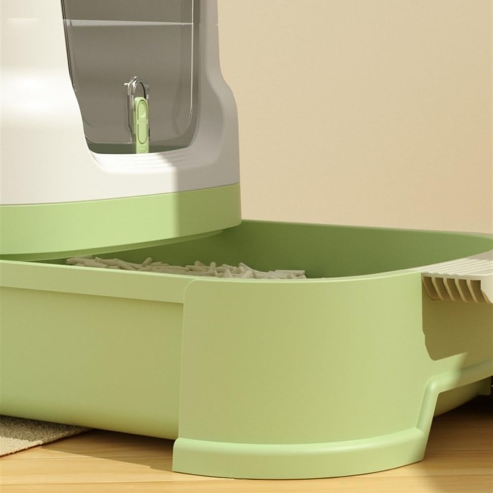 Enclosed Top-Entry Cat Litter Box with Scoop E21281