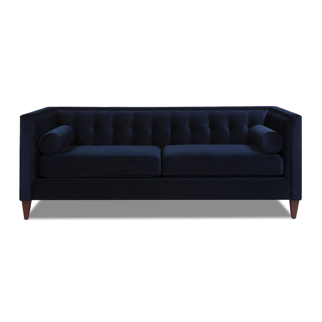 Dark Navy Blue Performance Velvet Tufted Sofa L251741