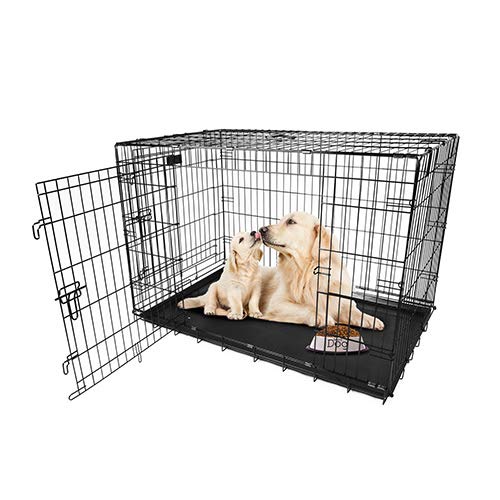 48 Inch Folding Metal Pet Cage with Tray M686168