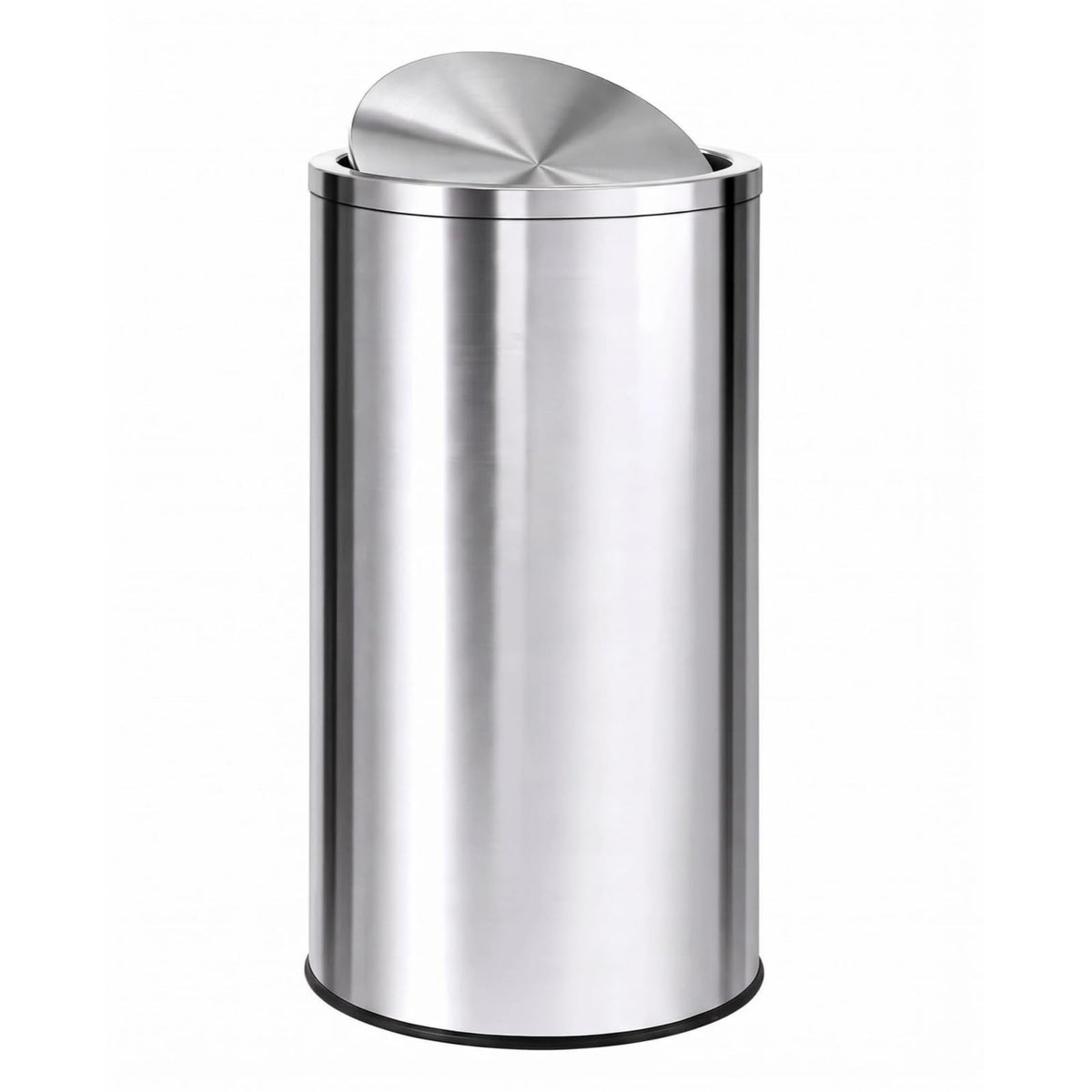 13.2 gal Stainless Steel Swing Top Trash Can E612577