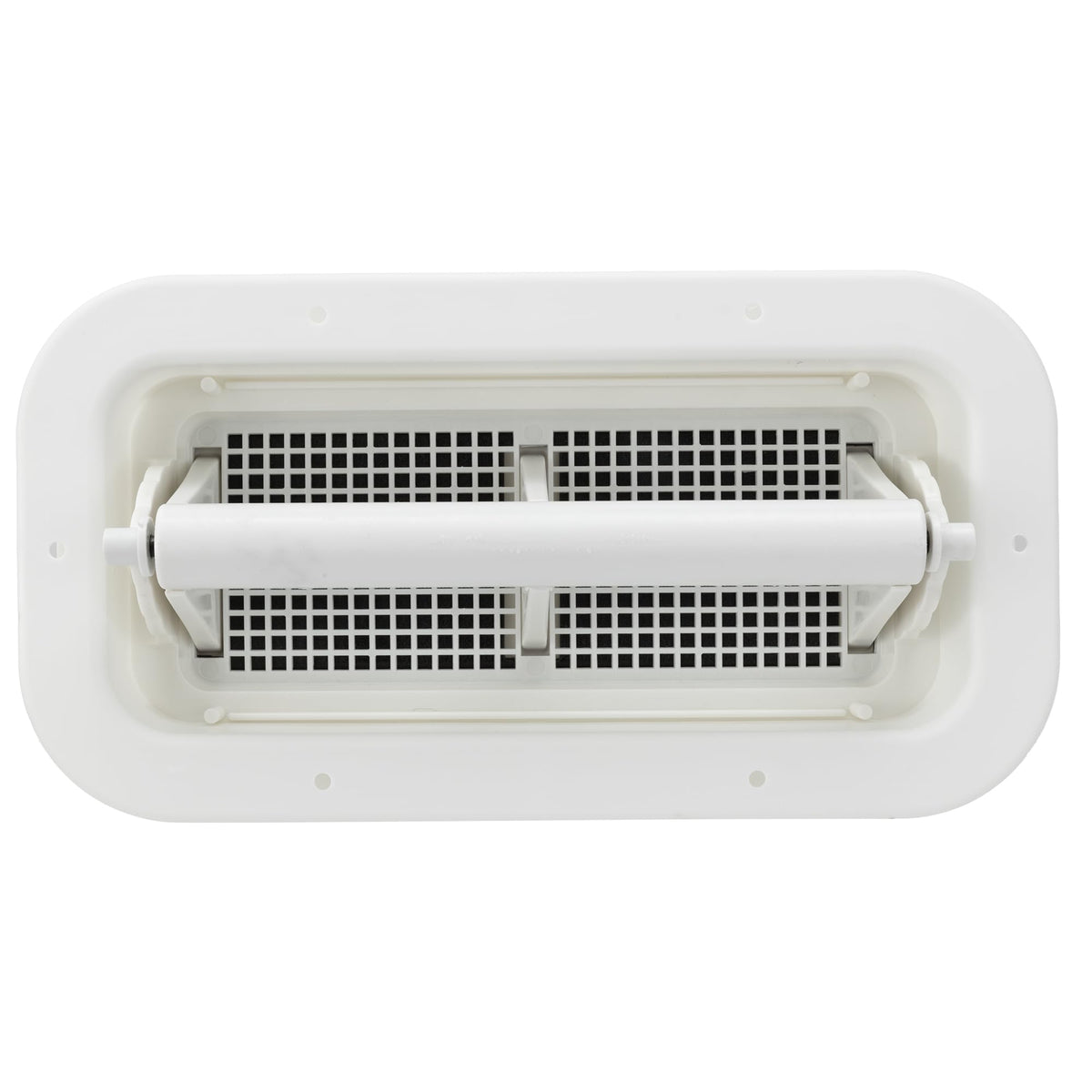 Two Way Plastic Vent with Trim Ring and Built-in Screen, 2 Pack, White B761054