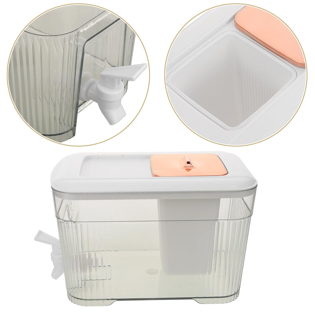 Cold Water Jug with Faucet White N810
