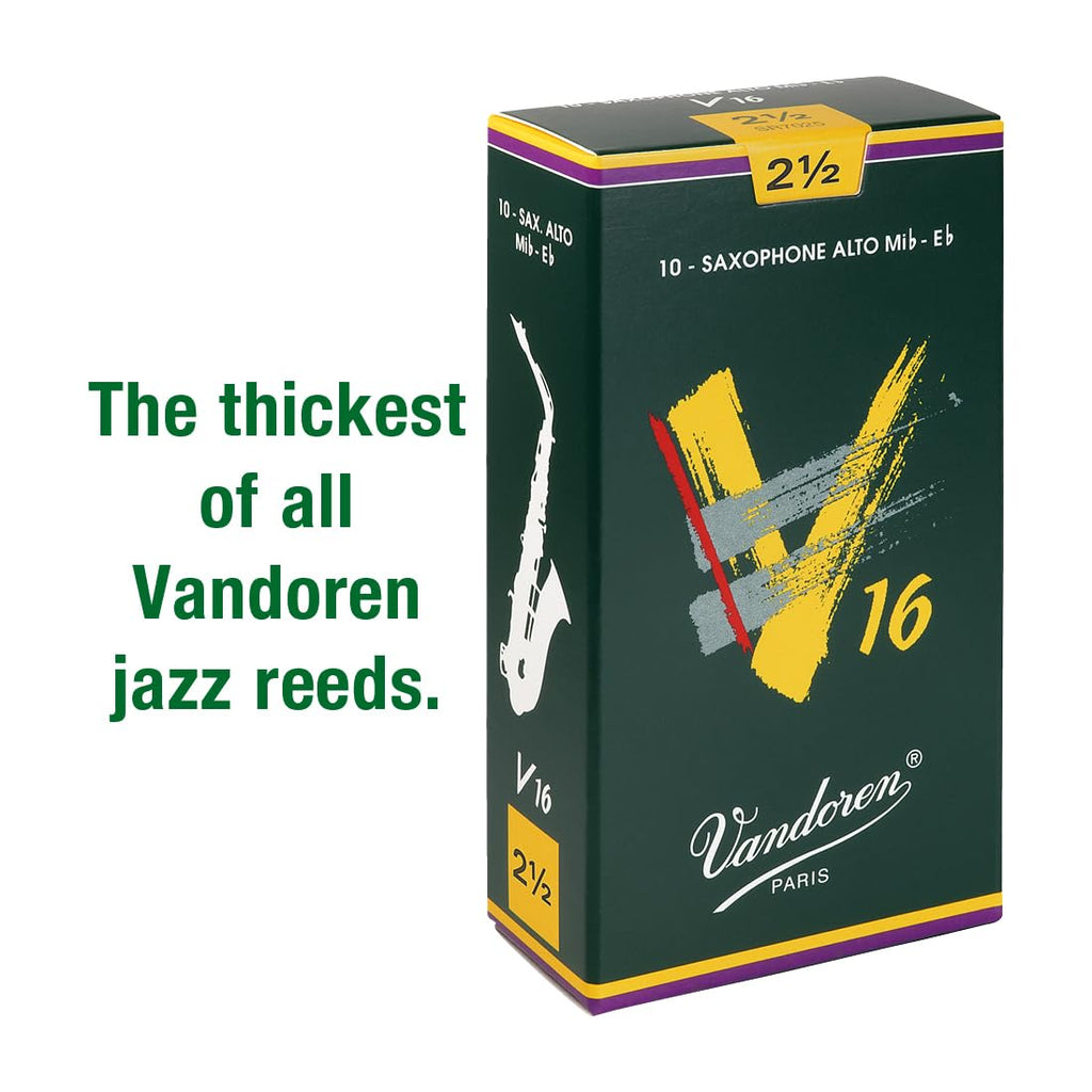 Alto Sax V16 Reeds Strength 2.5 Box of 10 S206