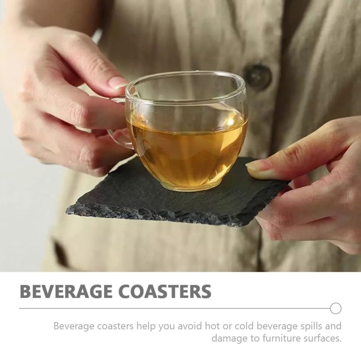 Natural Stone Drink Coasters D469