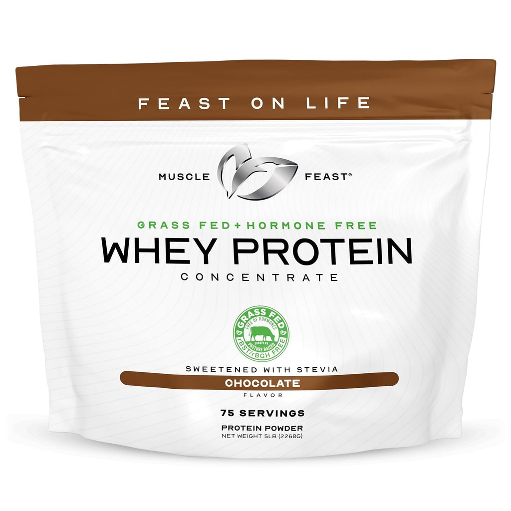 Grass-Fed Whey Protein Concentrate Powder, Chocolate (5lb) G685