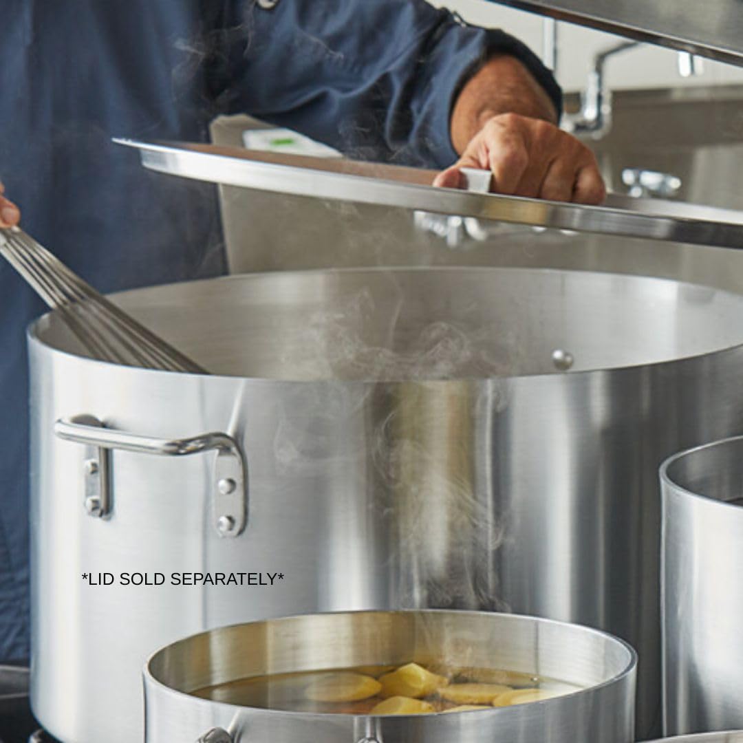 60 qt Heavy Weight Aluminum Sauce Pot with Riveted Handles Y1243