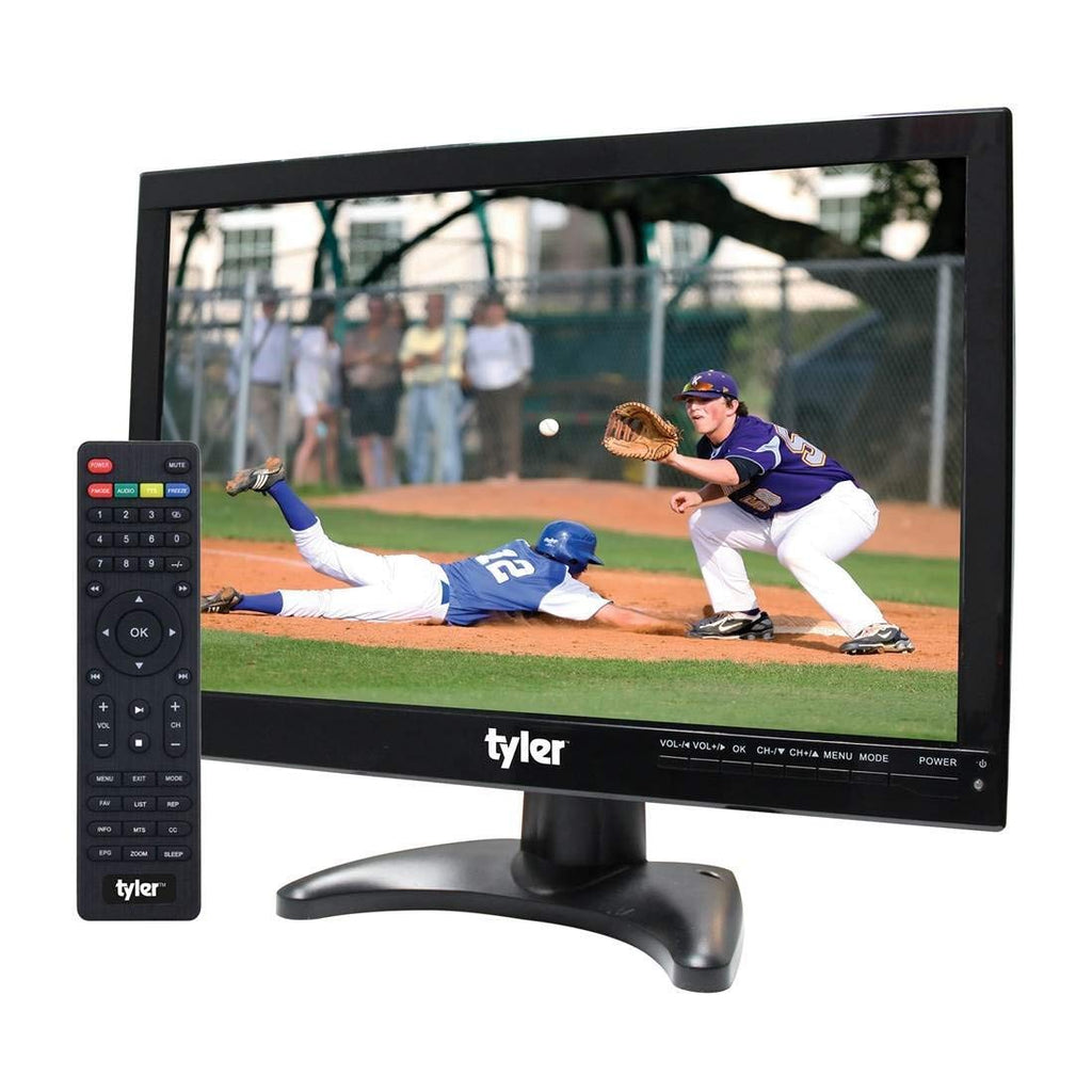 14” Portable LCD TV Monitor 1080P Rechargeable Battery Operated with Remote Control B6782