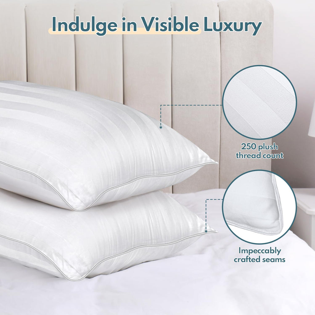 King Size Set of 2 Soft Sleeping Pillow Q879
