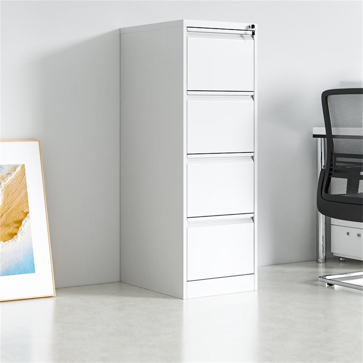 4 Drawer Vertical Metal File Cabinet with Lock A5243