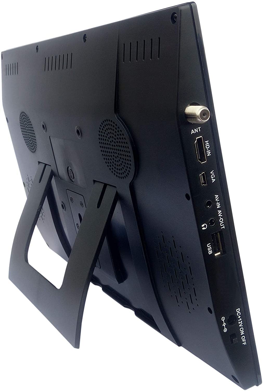14” Portable LCD TV Monitor 1080P Rechargeable Battery Operated with Remote Control B6782