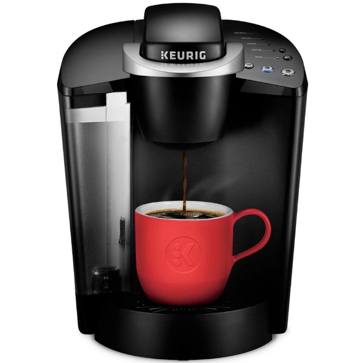 Single Serve K-Cup Pod Coffee Maker with 3 Brew Sizes, Black C545467