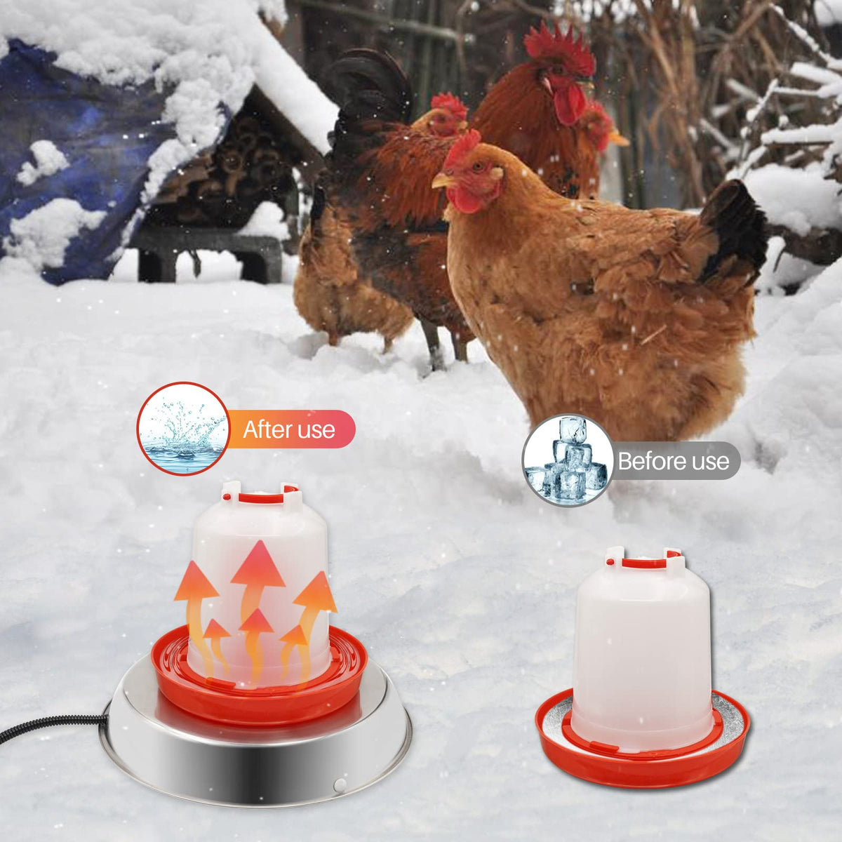 14 Inch Poultry Waterer Heater O41559