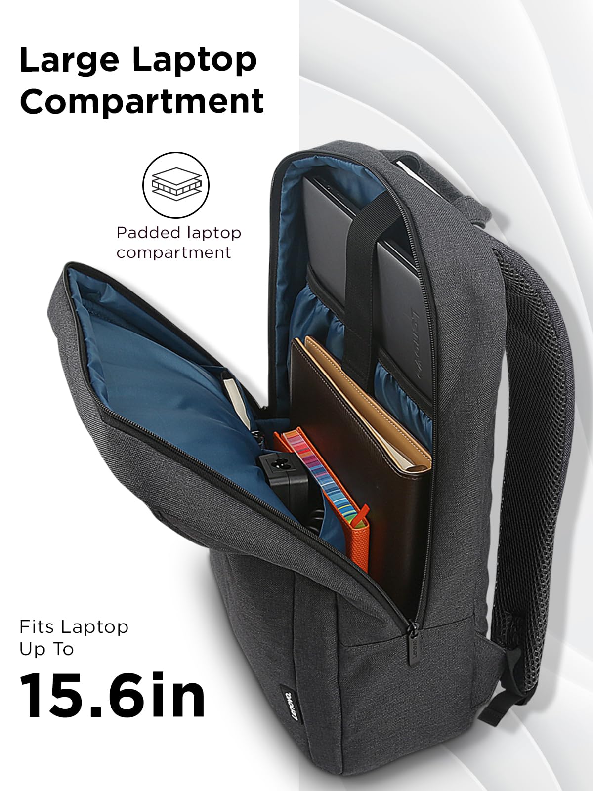 Black 15.6-Inch Laptop Backpack R291