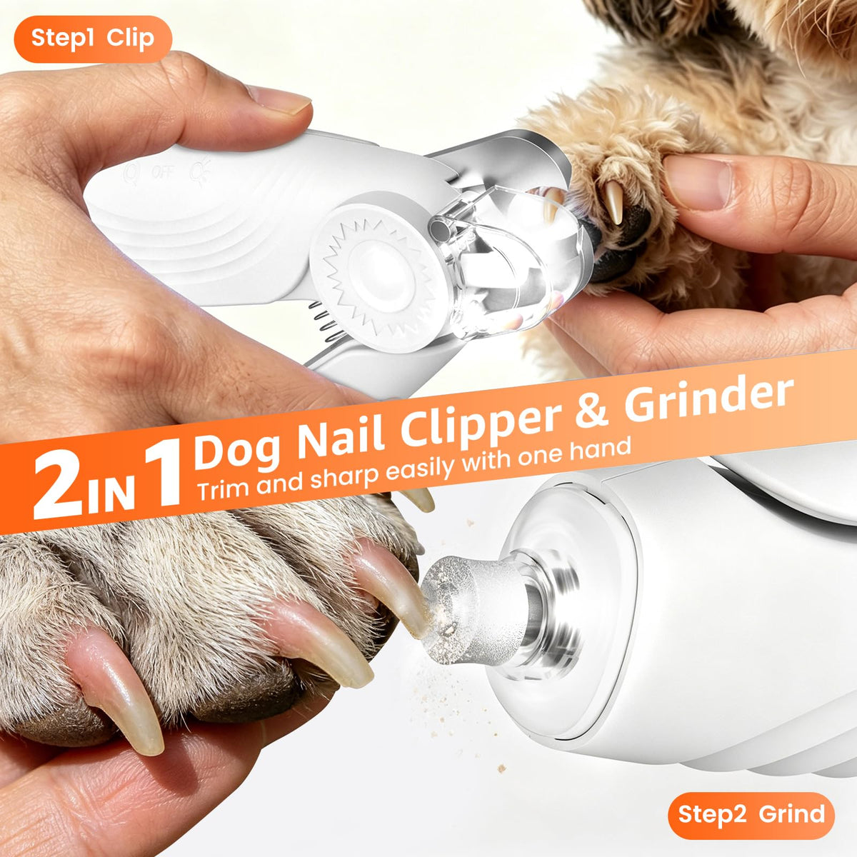 2-in-1 Dog & Cat Nail Clippers and Grinder S423344