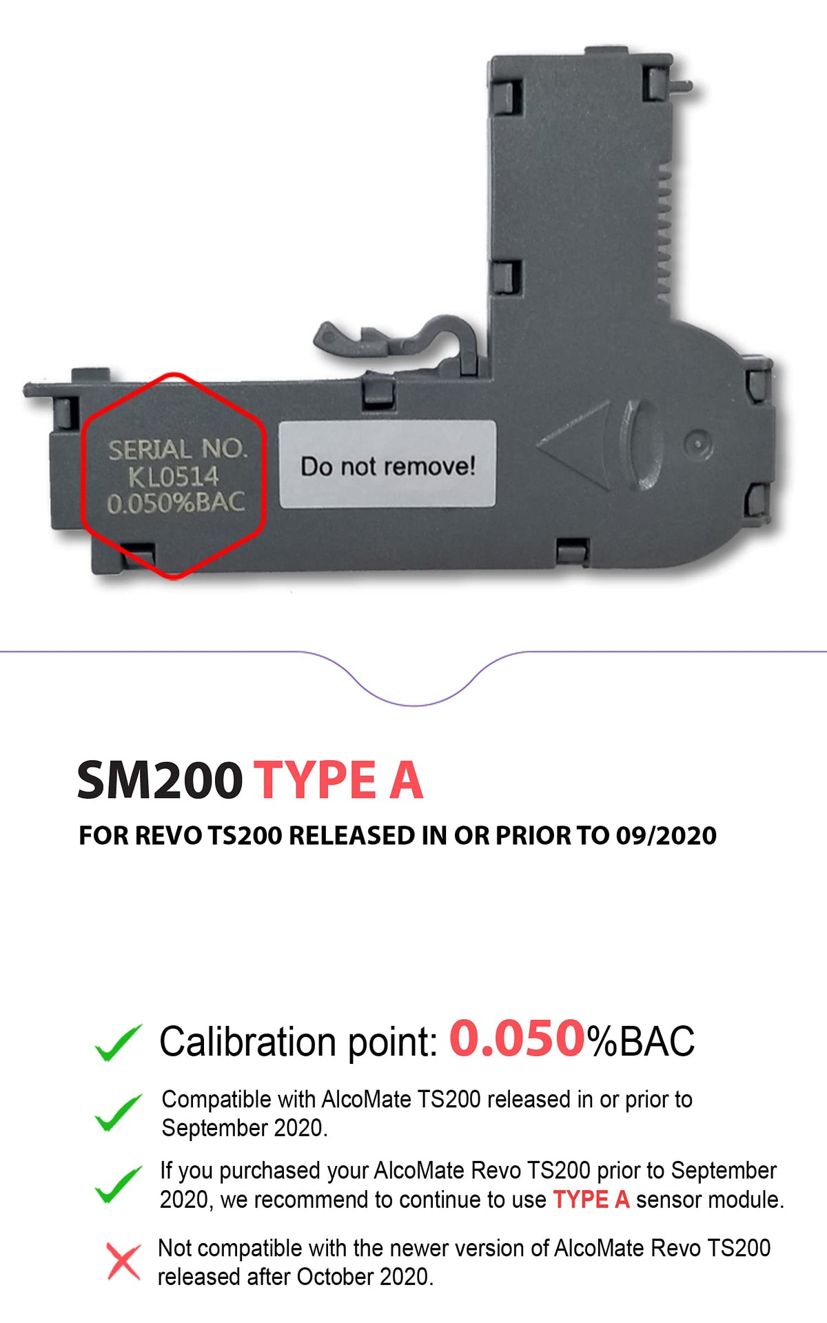 Sensor Module Replacement Type B Y911027