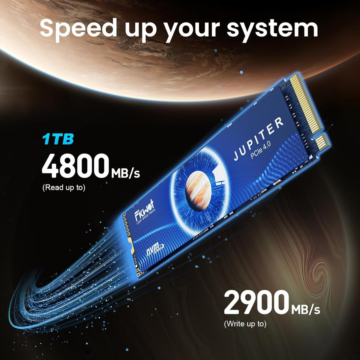 1TB PCIe Gen 4x4 M.2 2280 NVMe Internal SSD K100