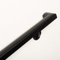 Aluminum Handrail Kit with Wall Mount Brackets, Black Textured, 3' Length F267903