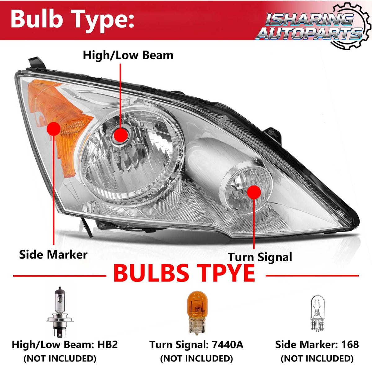 Headlights for 2007-2011 Honda CR-V A287872