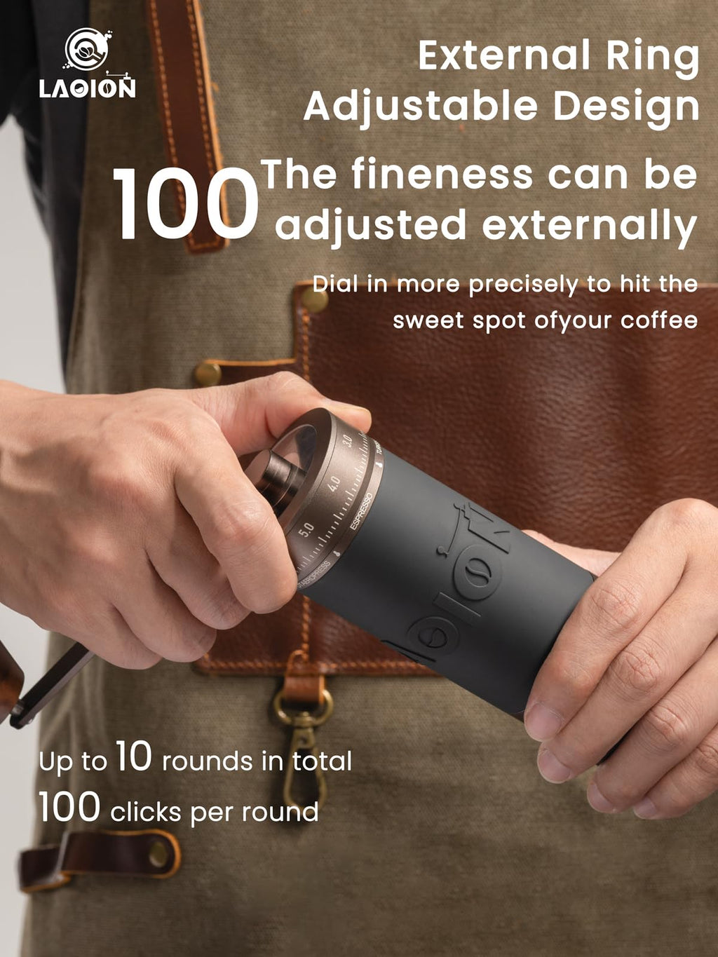 Manual Coffee Grinder with Straight Handle A34366