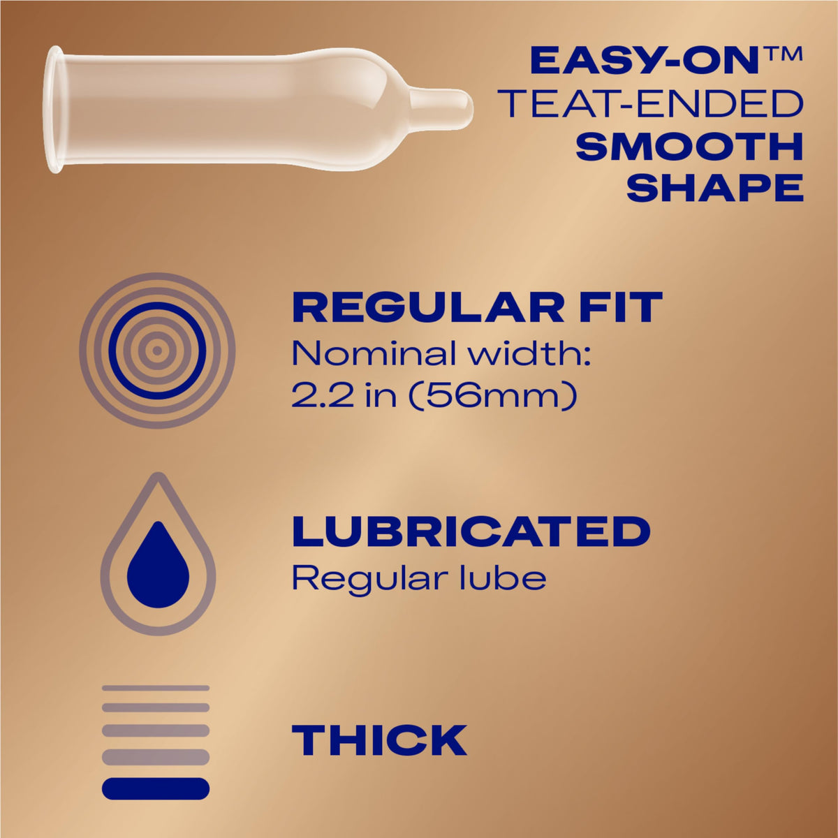 Non Latex Lubricated Condoms, 36 count V1518