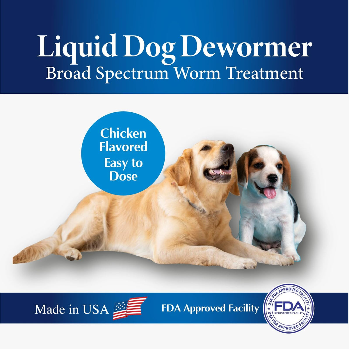 Broad Spectrum Dog Dewormer Treatment 120ml Banana Flavour Q675410