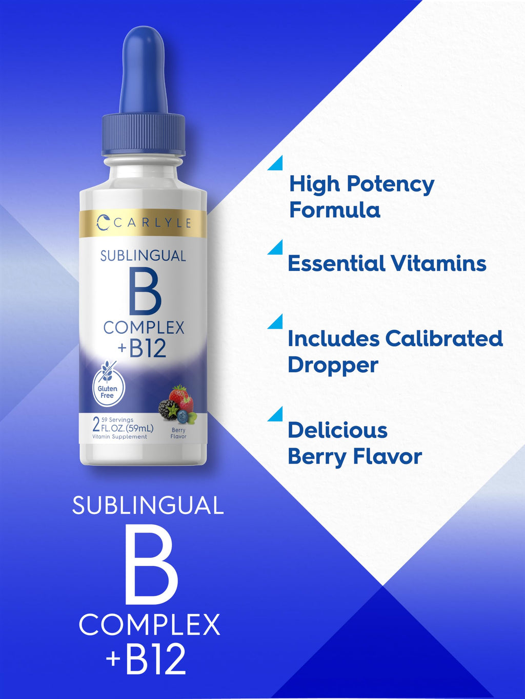 Vitamin B Complex Sublingual Liquid Drops 2 fl oz Z942