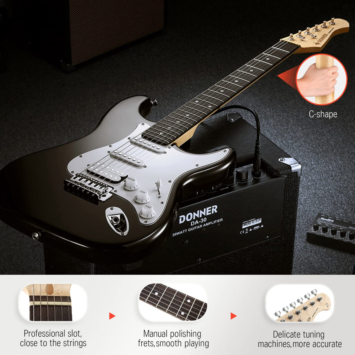 39 Inch Electric Guitar Beginner Kit Y866