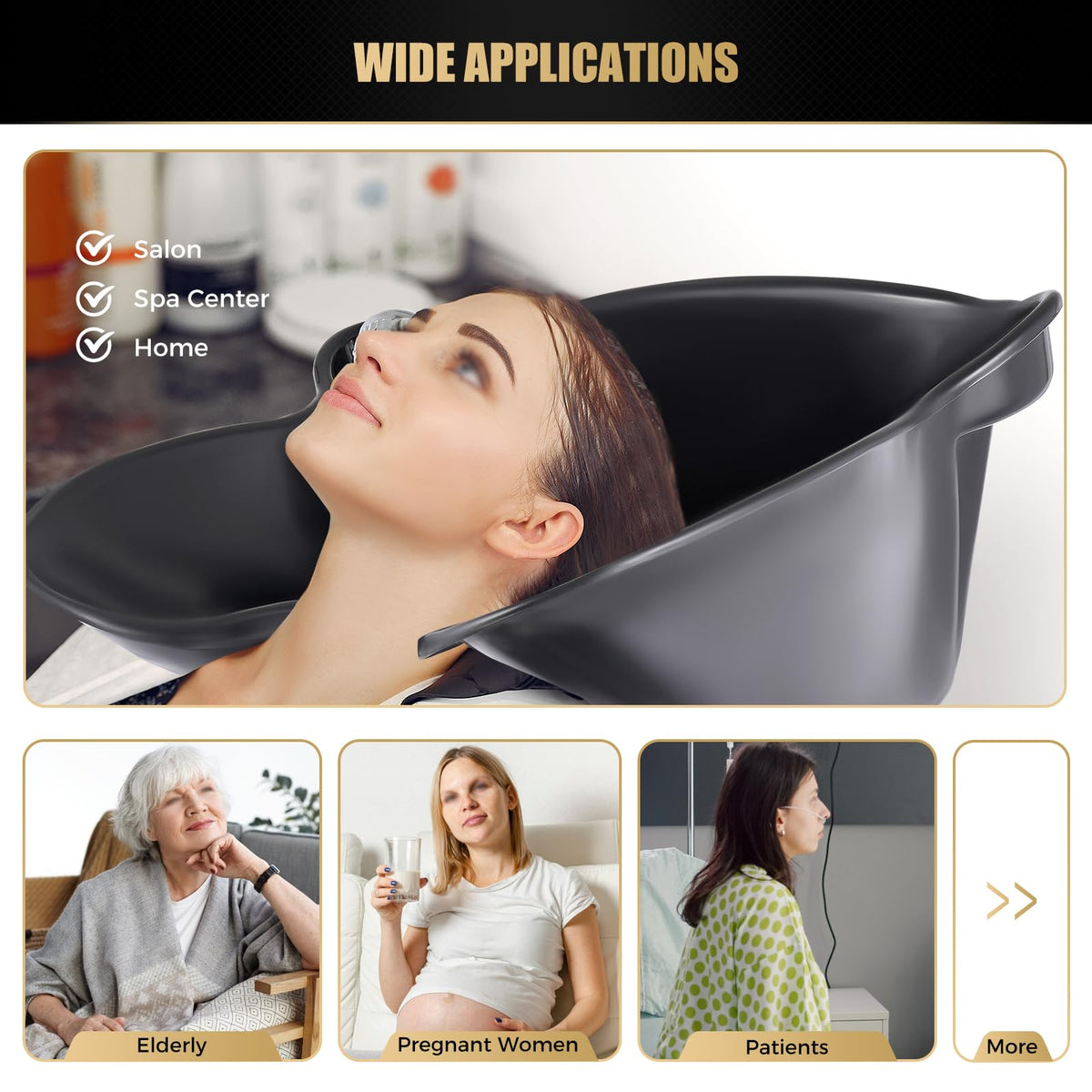 Portable Shampoo Bowl with Adjustable Height Z1660