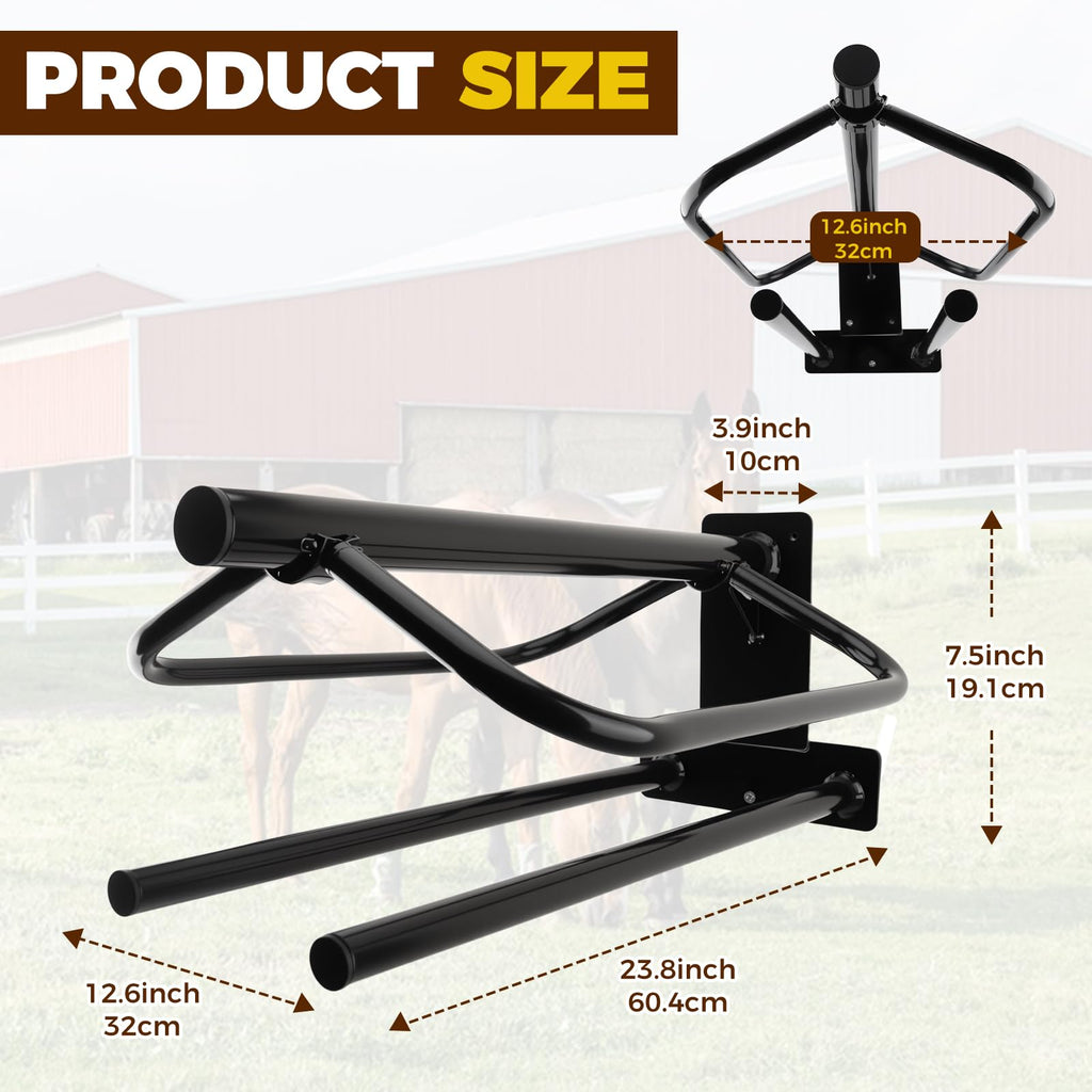 2 Pack Wall Mounted Saddle Rack V97977