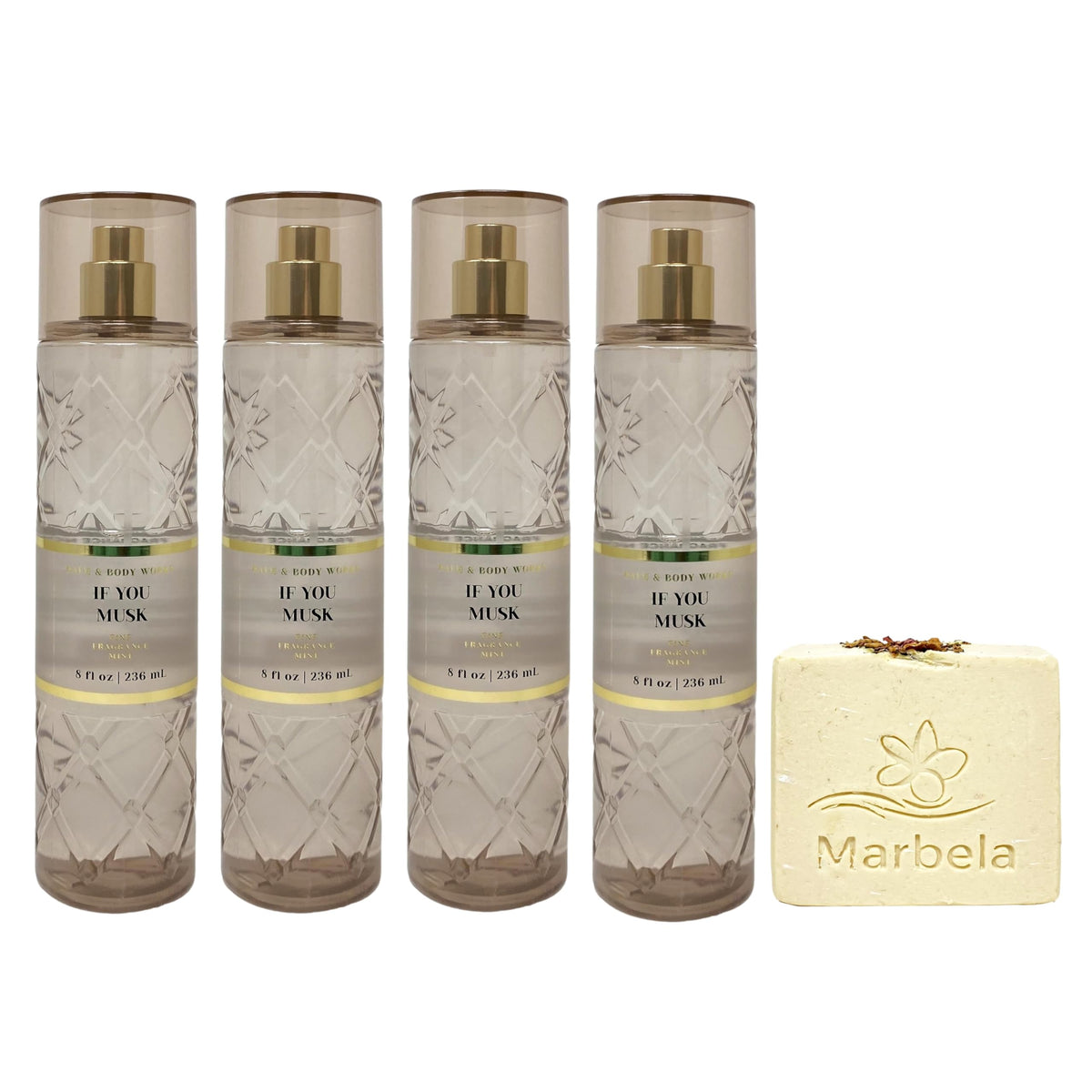 4 Fine Fragrance Mist with Creamy Rose Bar Soap N798