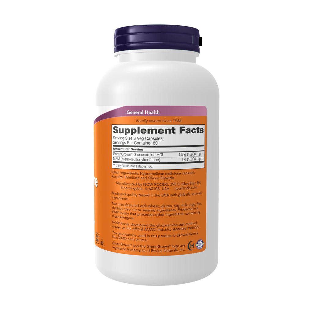 Vegetarian Glucosamine & MSM 240 Veg Caps B3133