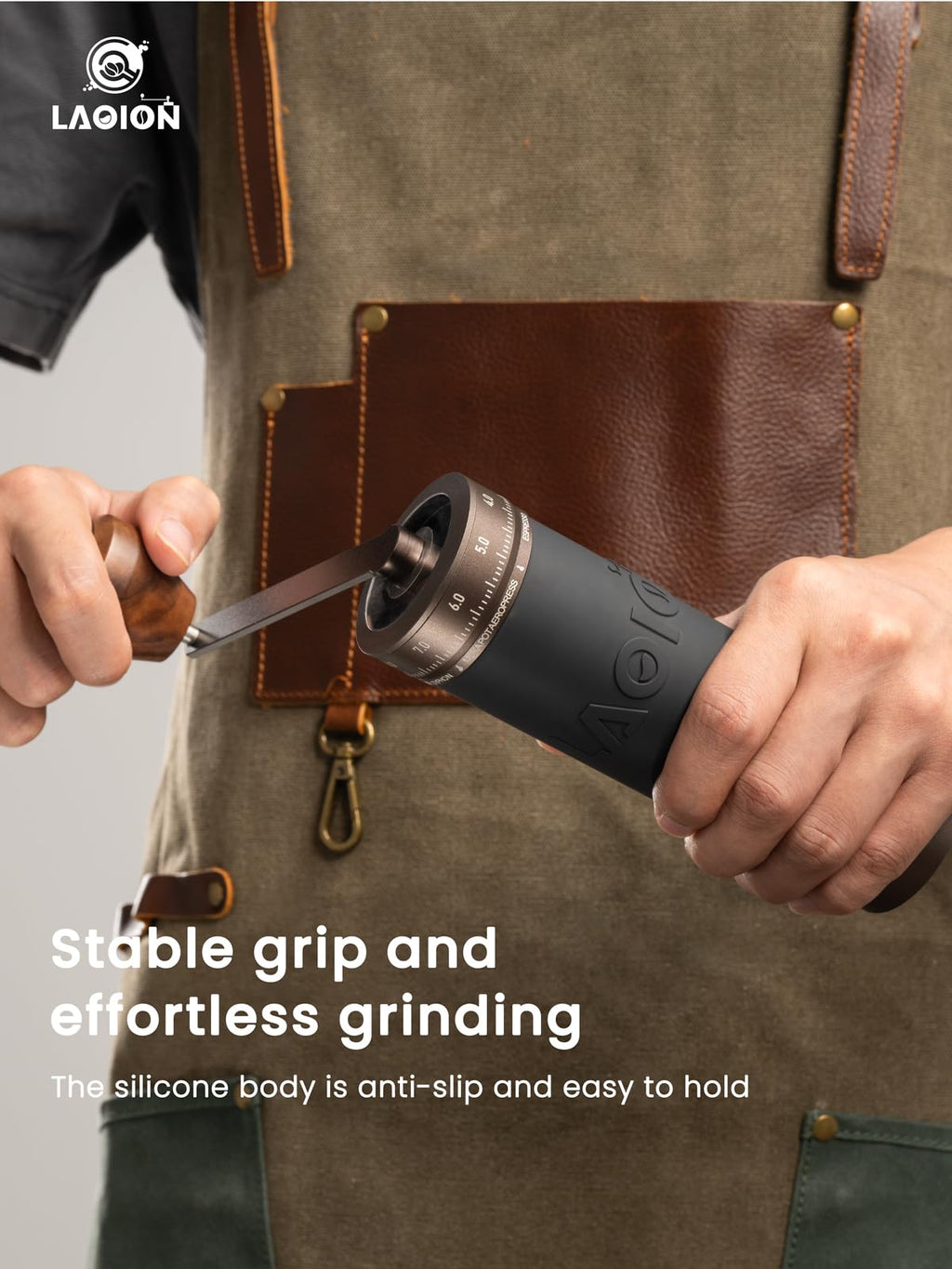 Manual Coffee Grinder with Straight Handle A34366