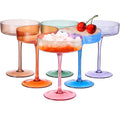 Ribbed Coupe Glasses 8oz 6 Pieces B420822
