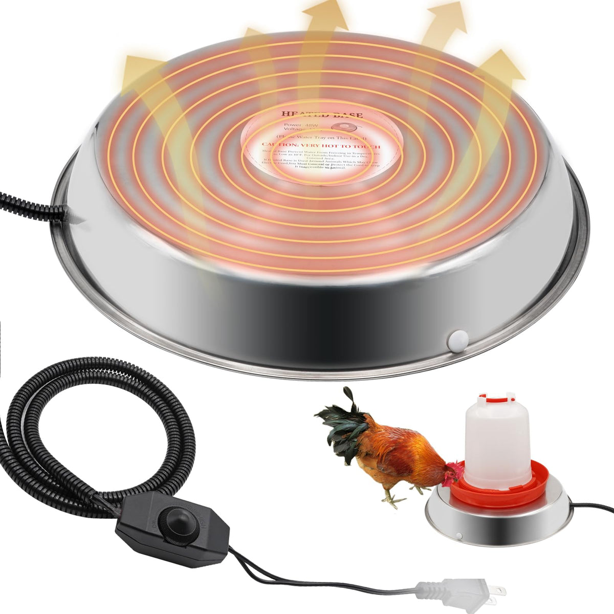14 Inch Poultry Waterer Heater O41559