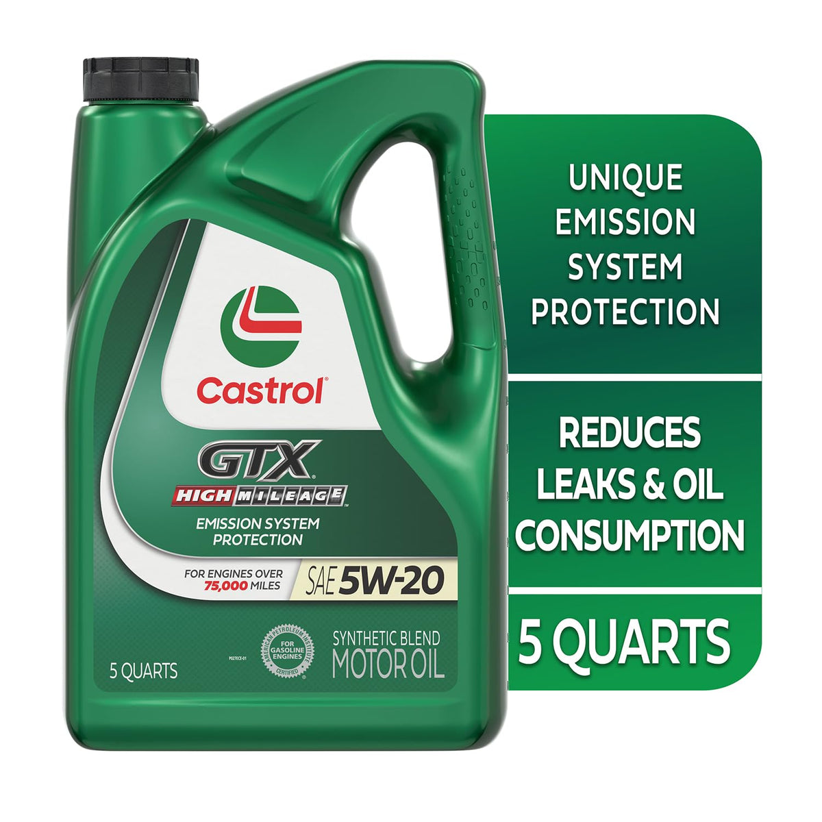 5W-20 Synthetic Blend Motor Oil, 5 Quarts Q135