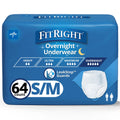 Small/Medium Disposable Pull-On Absorbent Underwear, 64 Count O629
