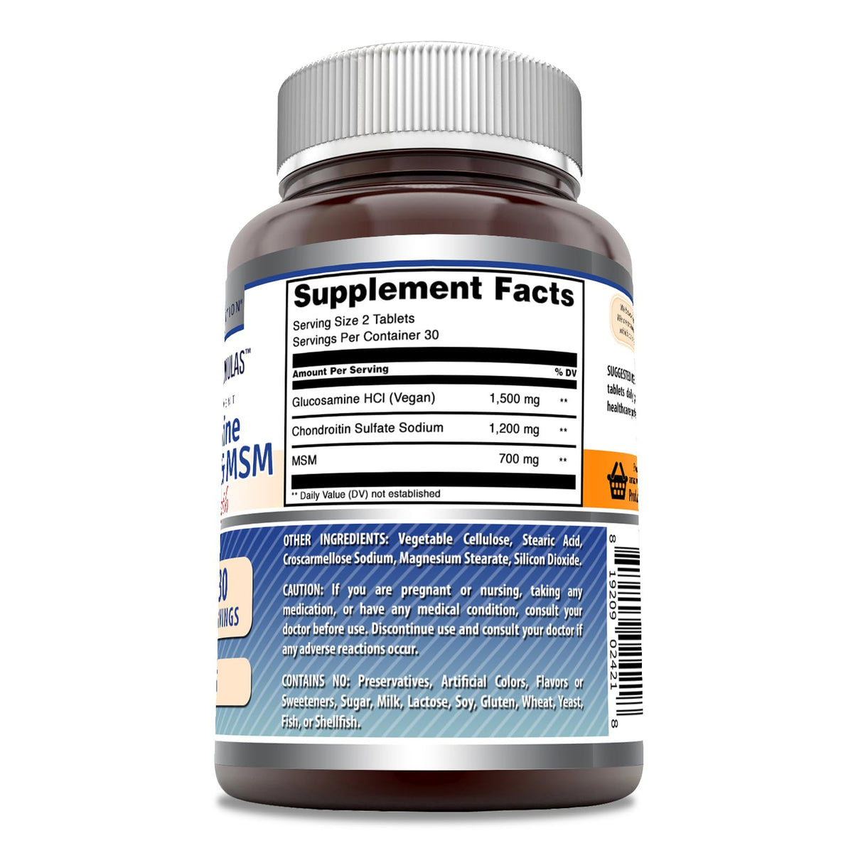 Glucosamine Chondroitin & MSM Tablets M2114