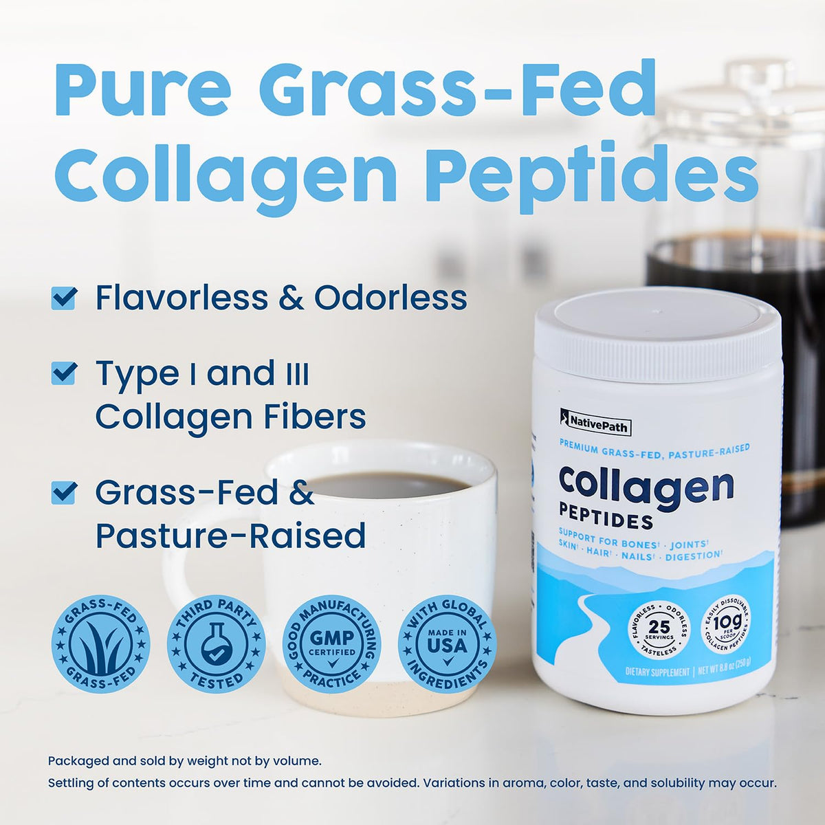 Hydrolyzed Type 1 & 3 Collagen Powder 8.8 oz M566