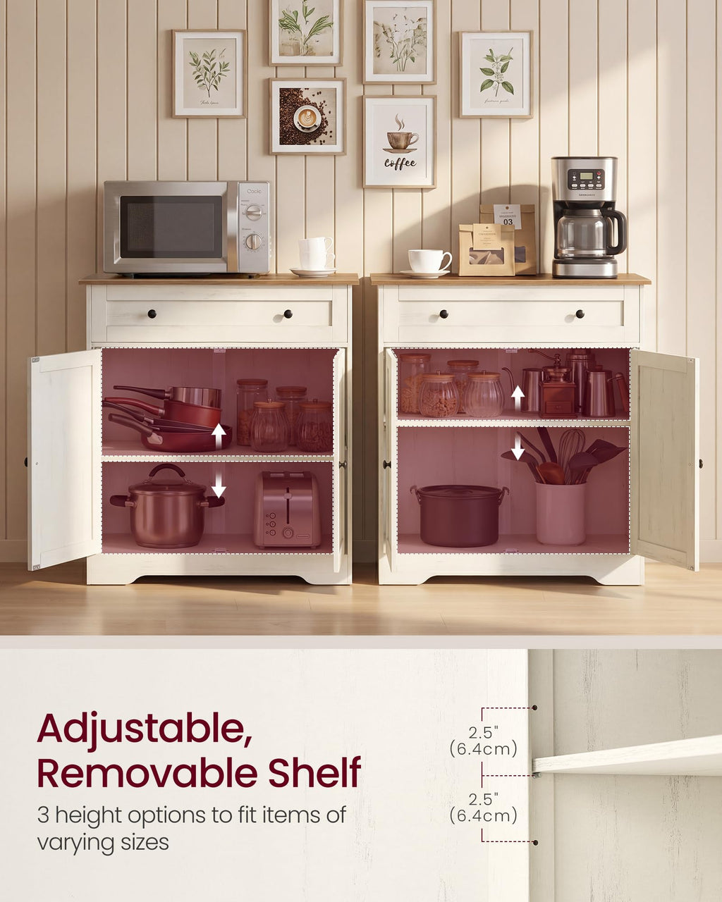 Buffet Cabinet, Sideboard, 2 Doors N7437