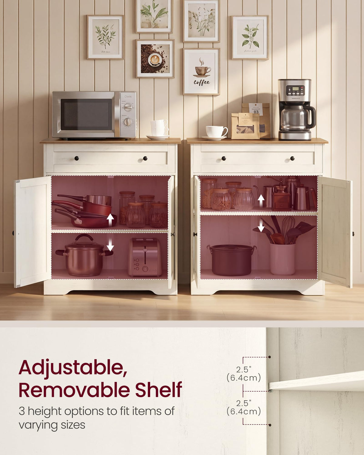 Buffet Cabinet, Sideboard, 2 Doors N7437