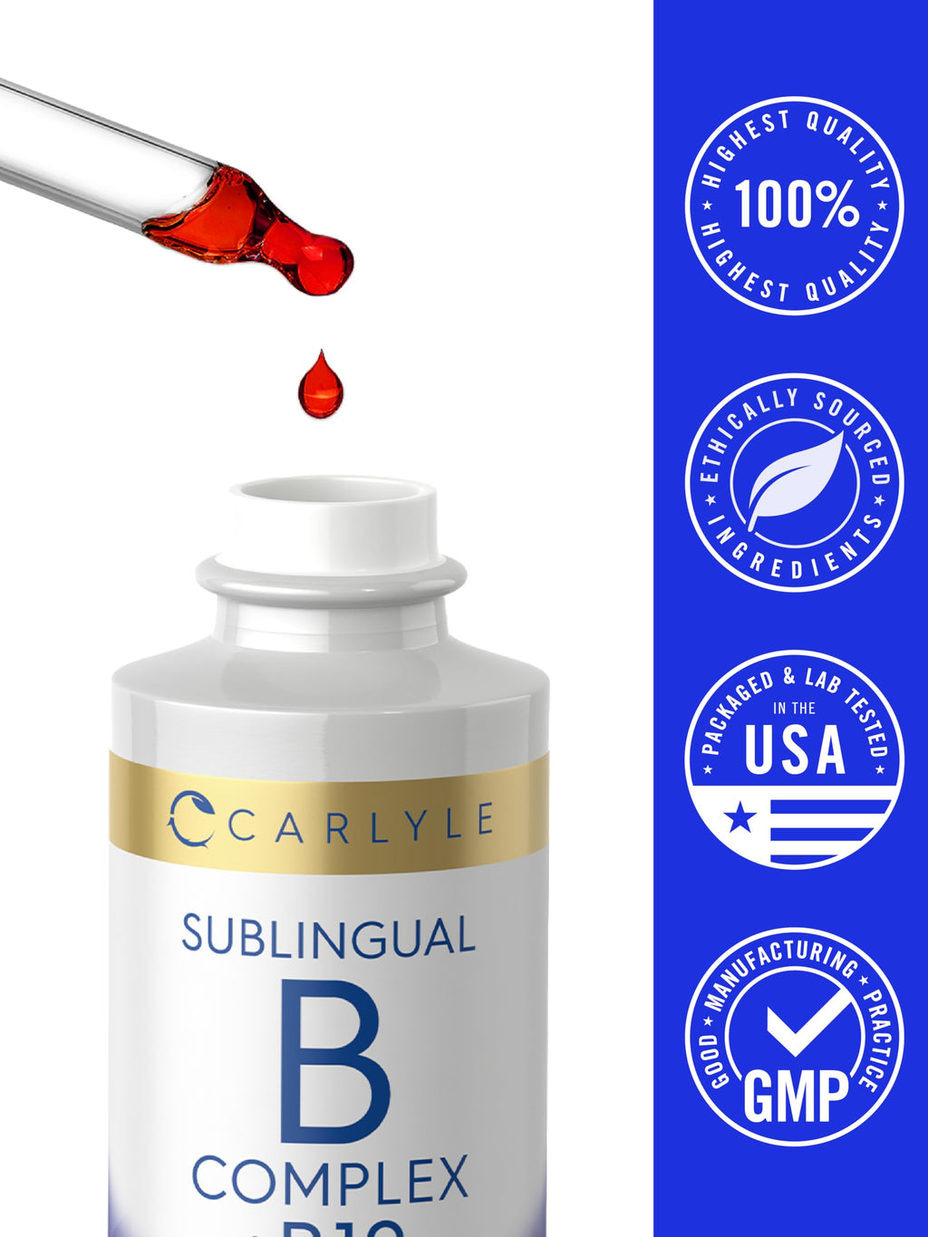 Vitamin B Complex Sublingual Liquid Drops 2 fl oz Z942