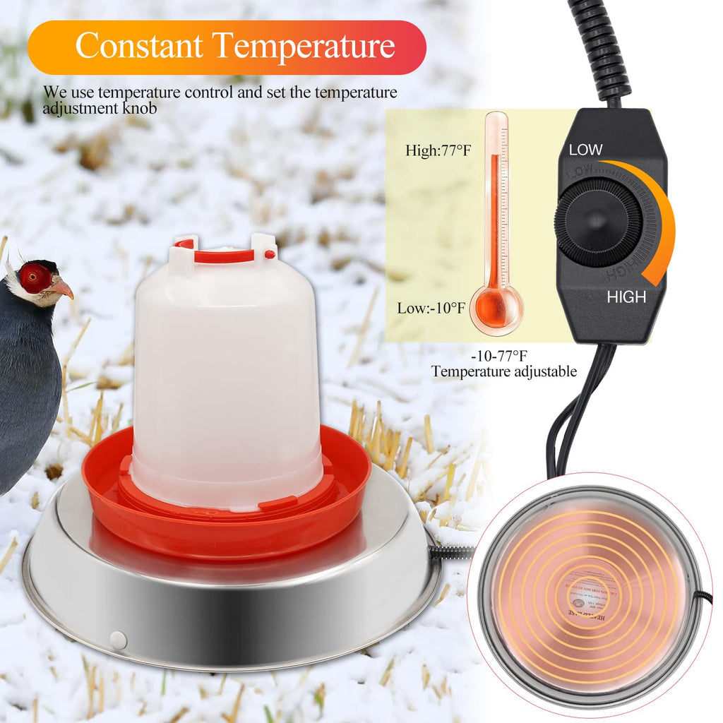 14 Inch Poultry Waterer Heater O41559