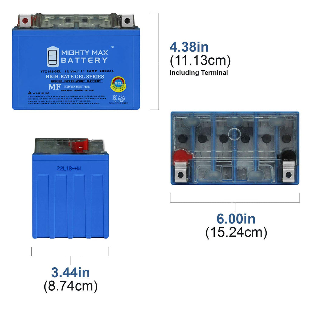 YTZ14S GEL Replacement Battery G80227