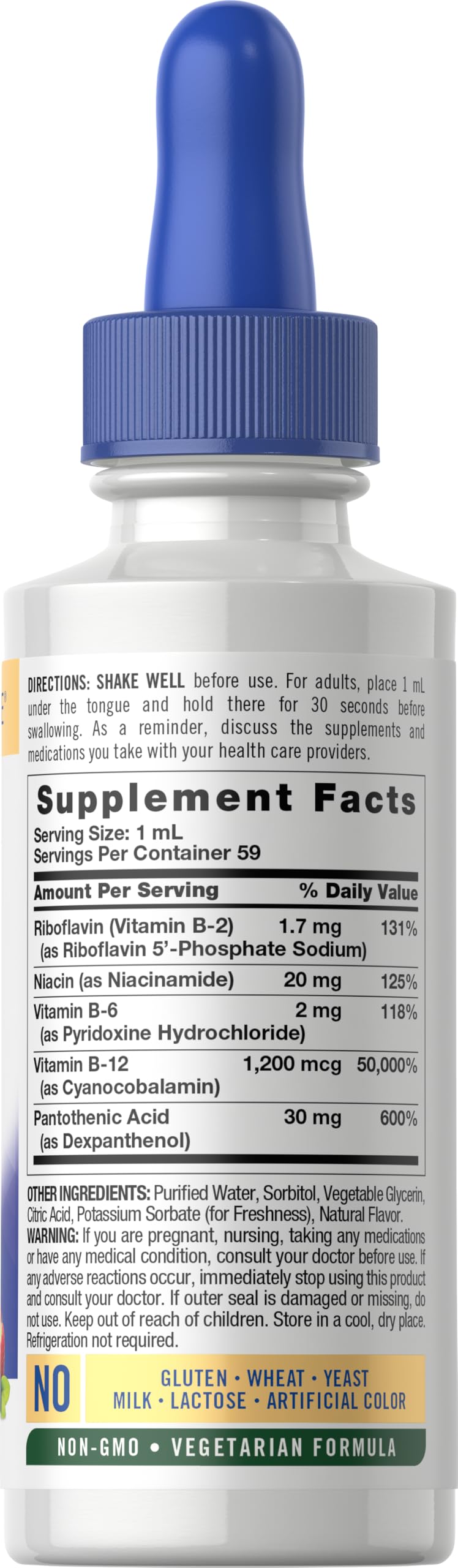 Vitamin B Complex Sublingual Liquid Drops 2 fl oz Z942