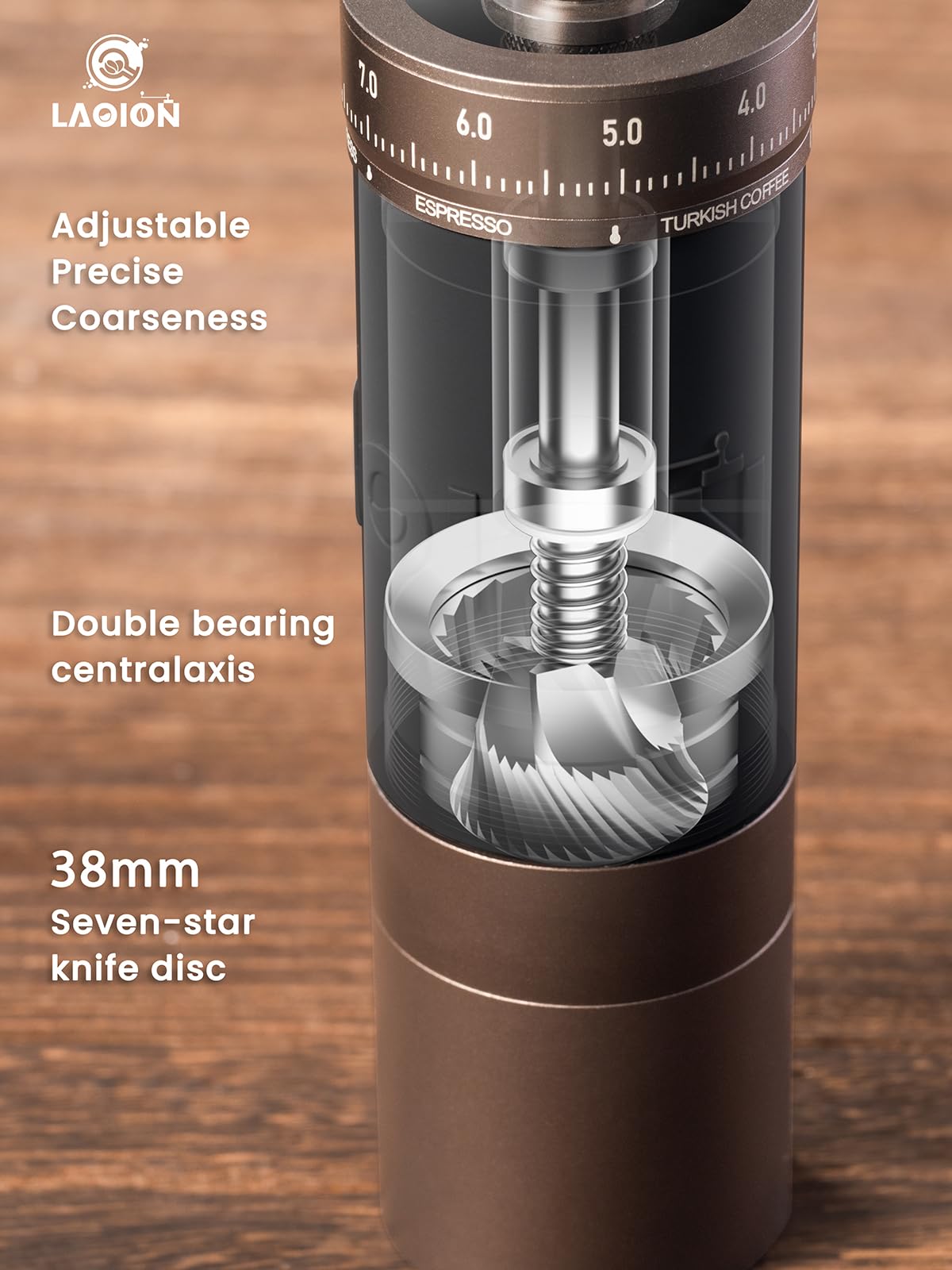 Manual Coffee Grinder with Straight Handle A34366